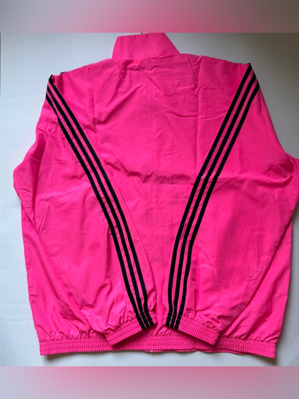 adidas Women's Oversized/Lightweight Firebird Track Jacket -Lucid Pink JV7489 - Picture 3 of 9